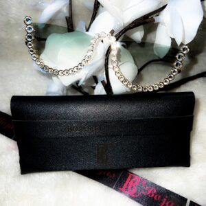 Half frame Rhinestone luxury sun Glasses.