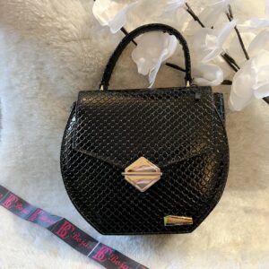 Bojas Black Long Chain Cross Bag